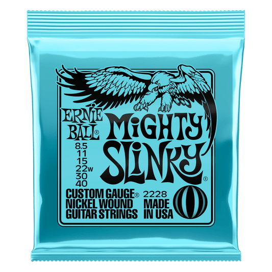 Ernie Ball 2228 Mighty Slinky Nickel Wound Electric Guitar Strings - .0085-.040