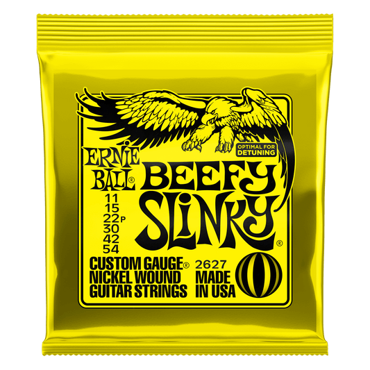 Ernie Ball 2627 Beefy Slinky Nickel Wound Electric Guitar Strings - .011-.054