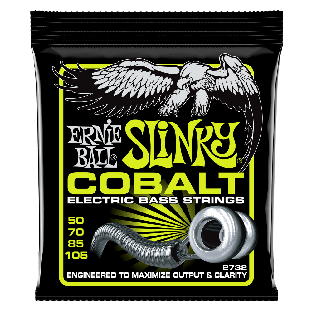 Ernie Ball P02732 Regular Slinky Cobalt Electric Bass Guitar Strings - .050-.105