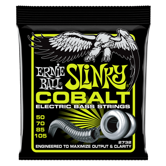 Ernie Ball P02732 Regular Slinky Cobalt Electric Bass Guitar Strings - .050-.105