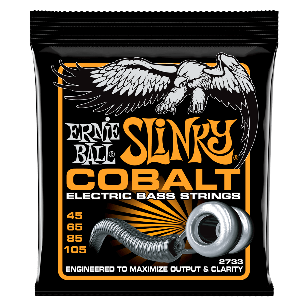 Ernie Ball P02733 Hybrid Slinky Cobalt Electric Bass Guitar Strings - .045-.105