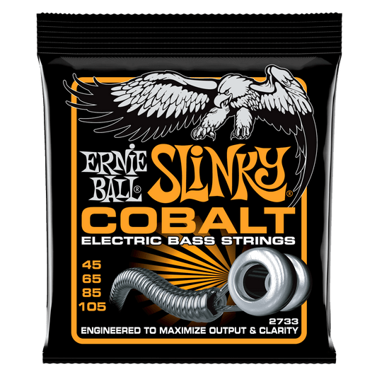 Ernie Ball P02733 Hybrid Slinky Cobalt Electric Bass Guitar Strings - .045-.105