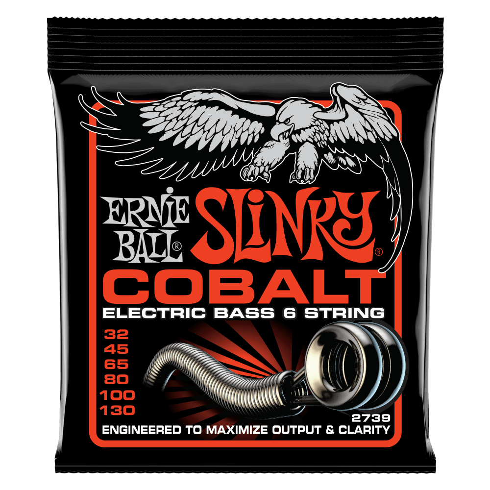 Ernie Ball 2739 Slinky Cobalt Electric 6-string Bass Guitar Strings - .032-.130