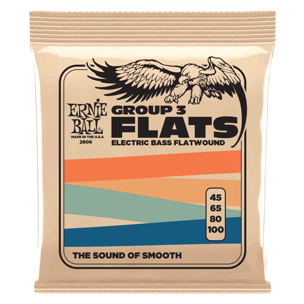Ernie Ball 2806 Group III Flatwound Electric Bass Strings - .045-.100
