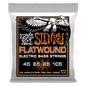 Ernie Ball 2813 Hybrid Slinky Flatwound Electric Bass Guitar Strings - .045-.105