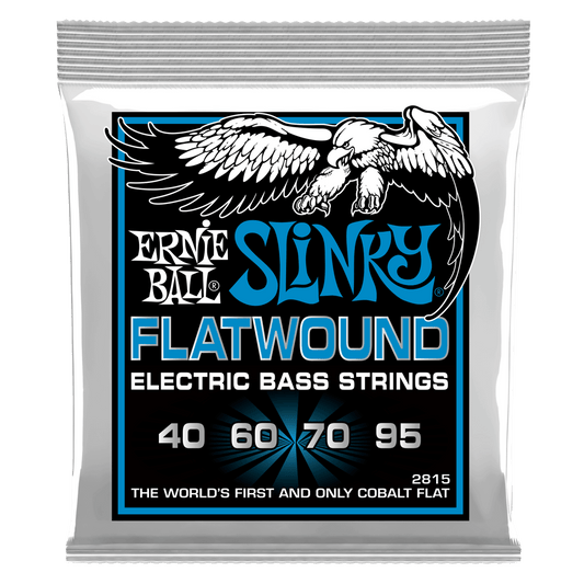 Ernie Ball 2815 Extra Slinky Flatwound Electric Bass Guitar Strings - .040-.095