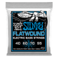 Ernie Ball 2815 Extra Slinky Flatwound Electric Bass Guitar Strings - .040-.095