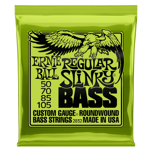 Ernie Ball 2832 Regular Slinky Nickel Wound Electric Bass Guitar Strings - .050-.105