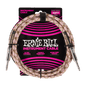 Ernie Ball P06426 Braided Instrument Cable Straight/Straight - 10ft Emerald Argyle