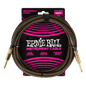 Ernie Ball P06428 Braided Instrument Cable Straight/Straight - 10ft Pay Dirt