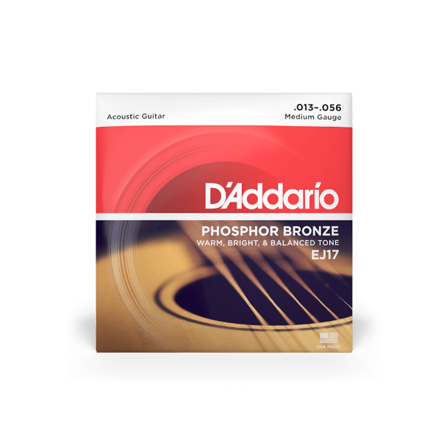 D'Addario EJ17 13-56 Medium, Phosphor Bronze Acoustic Guitar Strings
