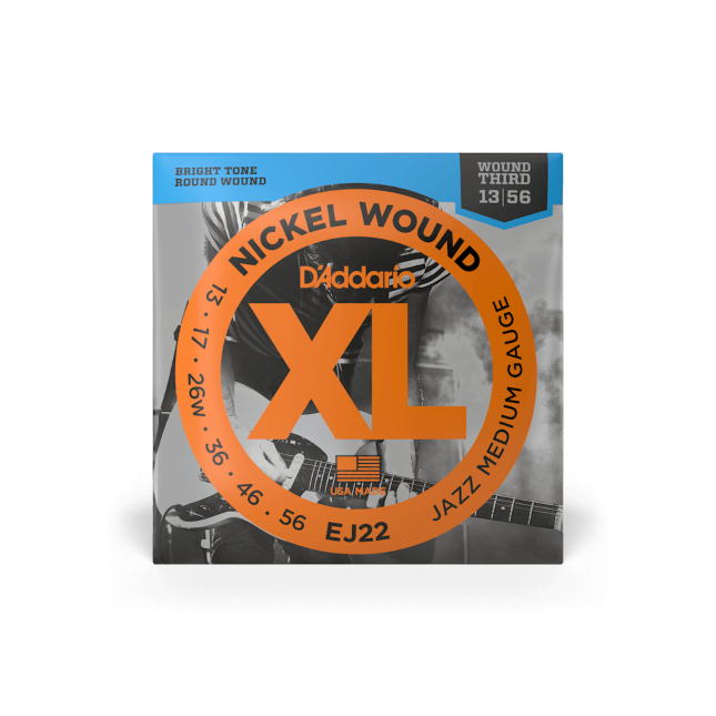 D'Addario EJ22 13-56 Jazz Medium, XL Nickel Electric Guitar Strings