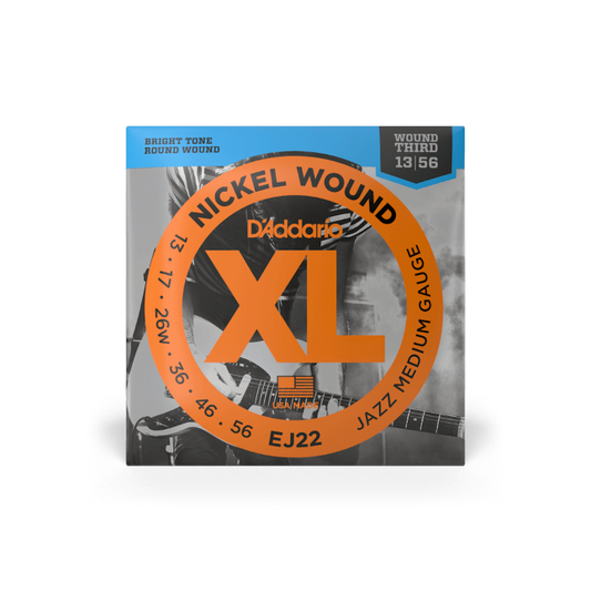 D'Addario EJ22 13-56 Jazz Medium, XL Nickel Electric Guitar Strings