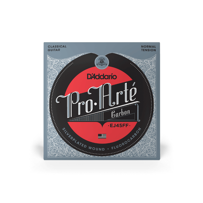 D'Addario EJ45FF Normal Tension, Pro-Arté Carbon Classical Guitar Strings