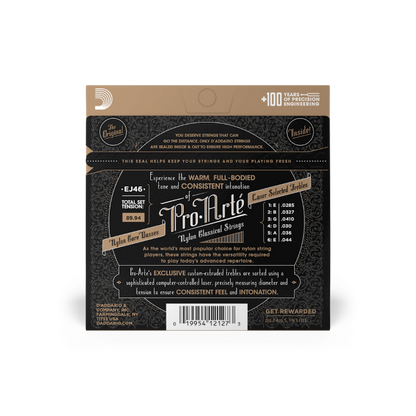 D'Addario EJ46 Hard Tension, Pro-Arté Nylon Classical Guitar Strings