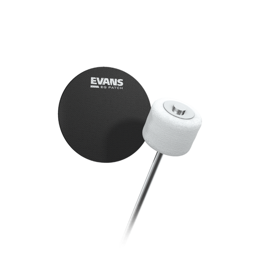 Evans EQPB1 EQ Single Pedal Patch, Black Nylon