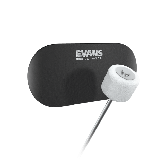 Evans EQPB2 EQ Double Pedal Patch, Black Nylon