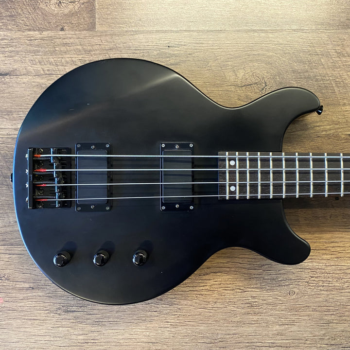 USED ESP Edwards EJ-78TV Luna Sea Matte Black Finish Electric Bass Guitar with Gig Bag