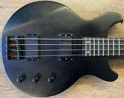 USED ESP Edwards EJ-78TV Luna Sea Matte Black Finish Electric Bass Guitar with Gig Bag
