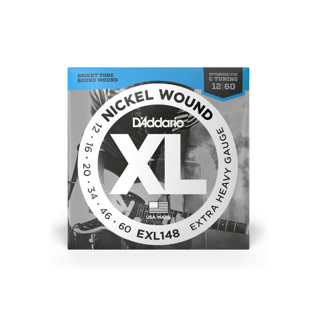 D'Addario EXL148 12-60 Extra Heavy, XL Nickel Electric Guitar Strings