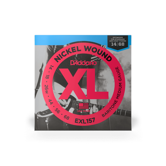 D'Addario EXL157 14-68 Medium Baritone, XL Nickel Electric Guitar Strings