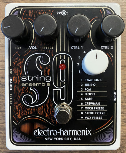 USED Electro-Harmonix String 9 String Ensemble Electric Guitar Effects Pedal