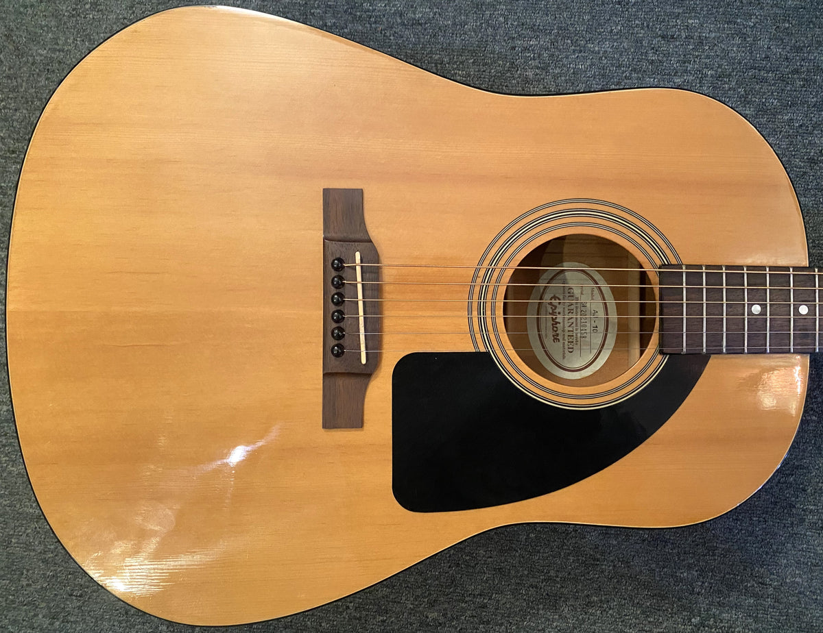 USED Epiphone AJ-10 Sloped Shoulder Advanced Jumbo Natural Gloss Finish Acoustic Guitar