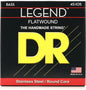DR Strings FL-45 Legend Polished Flatwound Stainless Steel Bass Strings - .045-.105 Medium
