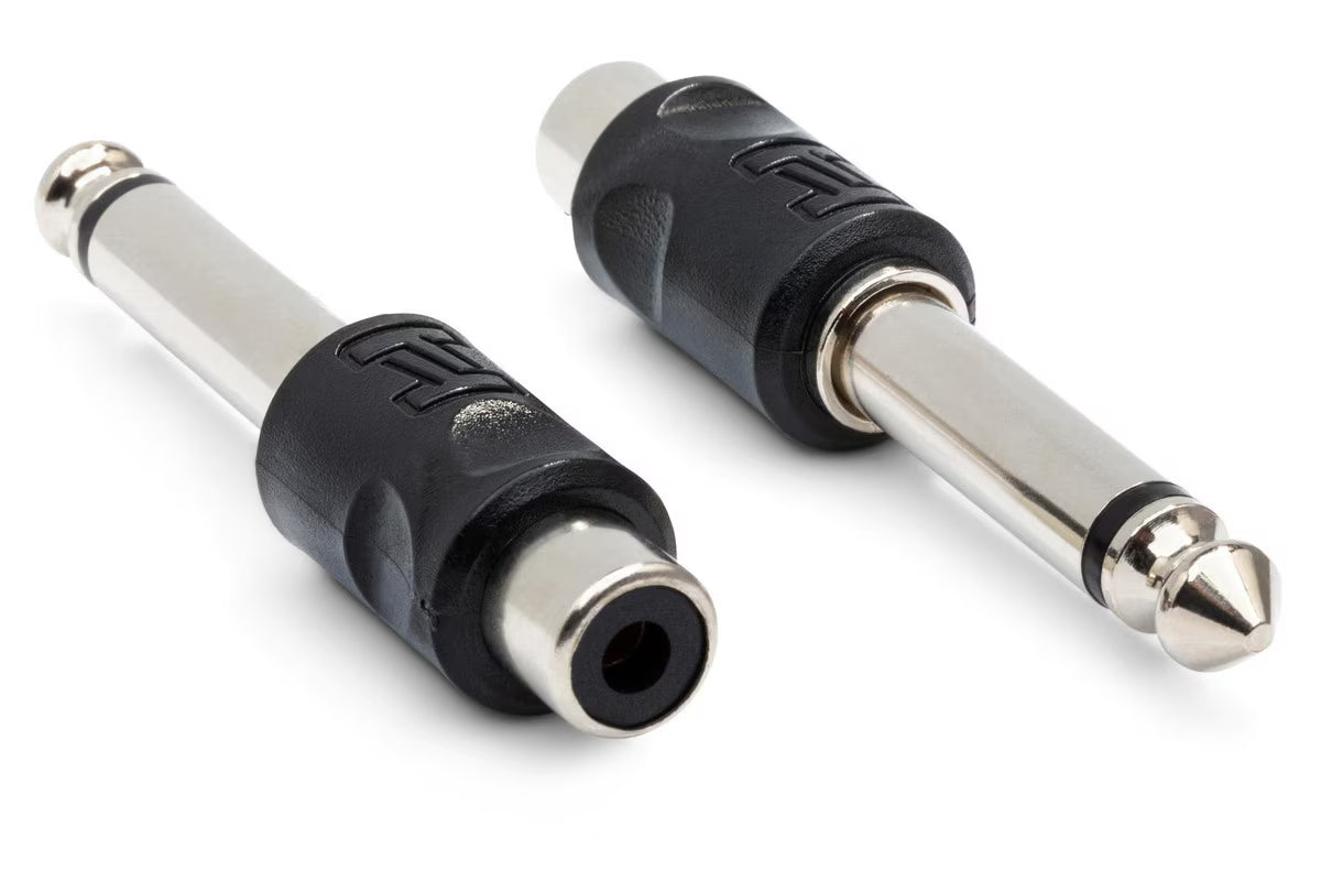 Hosa GPR-101 RCA to 1/4 in TS - 2-Pack