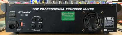 USED GTD Audio BM-228S MP3 10-Channel 500-Watt DSP Professional Powered Mixer