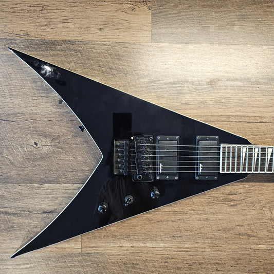 USED 2018 Jackson X Series King V KVX Gloss Black Finish Electric Guitar with Original Hardshell Case