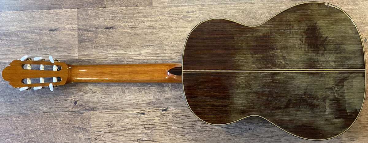 M. Horabe Model 35 Natural Gloss Finish Classical Nylon-String Acoustic Guitar with Case & Cover