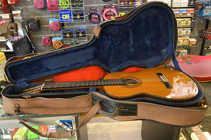 M. Horabe Model 35 Natural Gloss Finish Classical Nylon-String Acoustic Guitar with Case & Cover