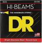 DR Strings MR6-130 Hi-Beam Stainless Steel Bass Guitar Strings - .030-.130 Medium 6-string