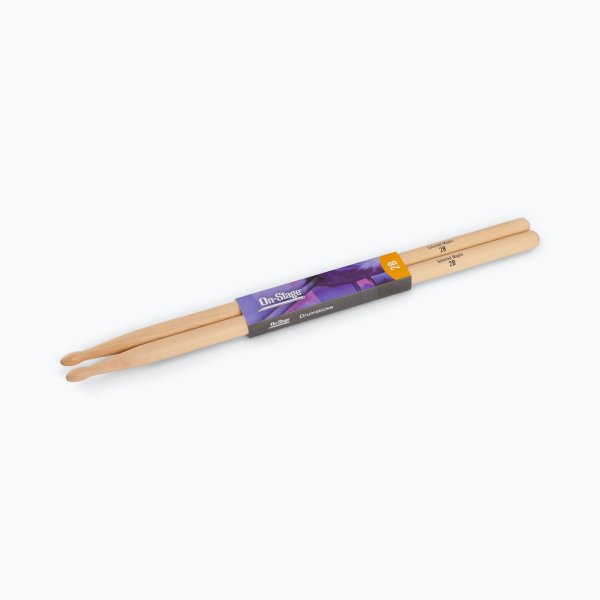 On-Stage MW2B 2B Maple Wood Tip Drum Sticks