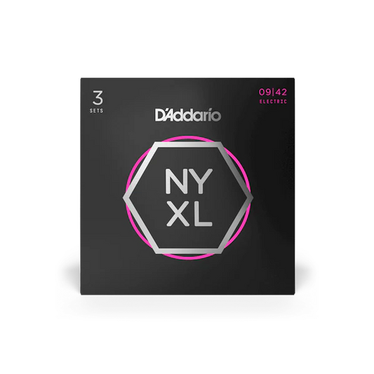 D'Addario NYXL0942-3P 09-42 Super Light, NYXL Electric Guitar Strings 3-Pack