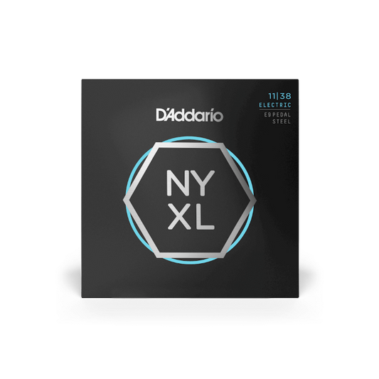 D'Addario NYXL1138PS 11-38 Regular Light E9, NYXL Pedal Steel Guitar Strings