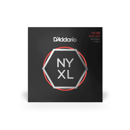 D'Addario NYXL1238PS 12-38 Custom Medium E9, NYXL Pedal Steel Guitar Strings