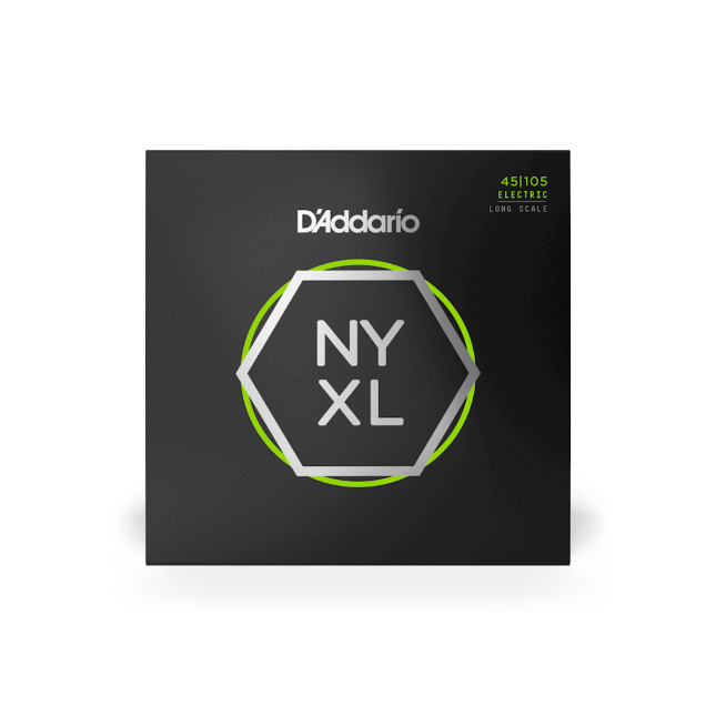 D'Addario NYXL45105 45-105 Regular Light Top/Medium Bottom, Long Scale, NYXL Bass Strings