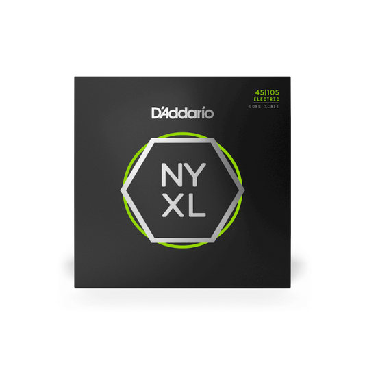 D'Addario NYXL45105 45-105 Regular Light Top/Medium Bottom, Long Scale, NYXL Bass Strings