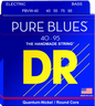 DR Strings PBVW-40 Pure Blues Quantum-nickel/Round Core Bass Guitar Strings - .040-.095 Victor Wooten Signature