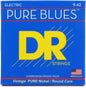 DR Strings PHR-9 Pure Blues Pure Nickel Electric Guitar Strings - .009-.042 Light