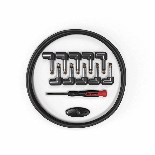 D'Addario PW-GPKIT-10 DIY Solderless Custom Cable Kit, 10 feet, 10 plugs