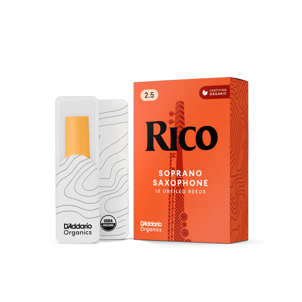 Rico by D'Addario RIA1025 Soprano Sax Reeds, Strength 2.5