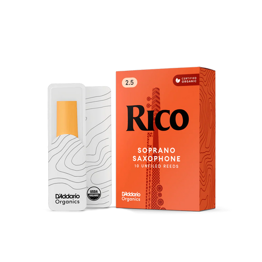 Rico by D'Addario RIA1025 Soprano Sax Reeds, Strength 2.5