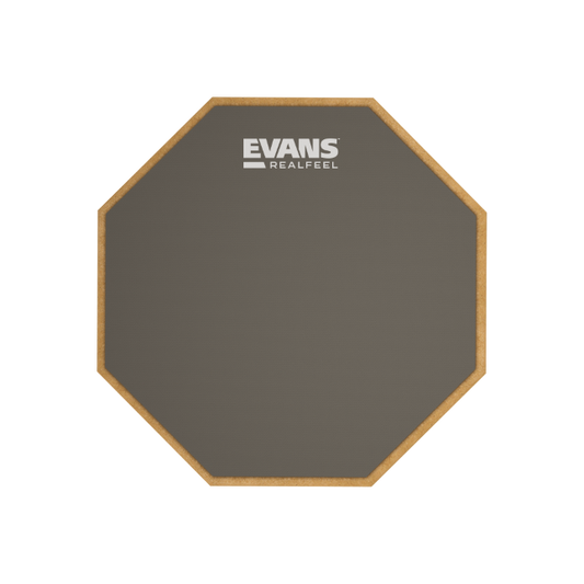 RealFeel by EVANS 2-Sided Practice Drum Pad, 12 Inch