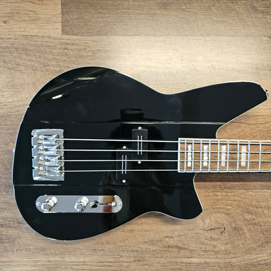 Reverend Sentinel Gloss Midnight Black Finish Short-scale Electric Bass Guitar
