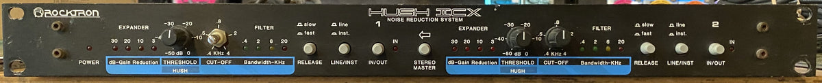 Rocktron HUSH IICX 2-Channel Rackmount Noise Reduction System