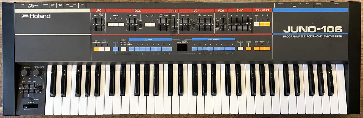 Roland Juno-106 61-Key Programmable Polyphonic Analog Synthesizer Keyboard