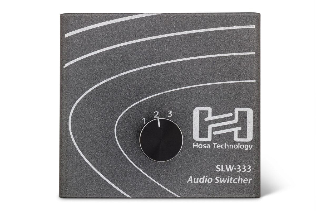 Hosa SLW-333 Audio Switcher, 1/4 in TRS to 3 x 1/4 in TRS